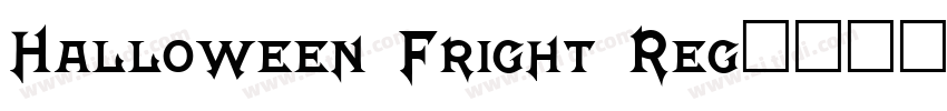 Halloween Fright Reg字体转换